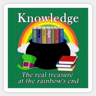 Saint Patrick's Day Teacher Knowledge Is Treasure Sticker